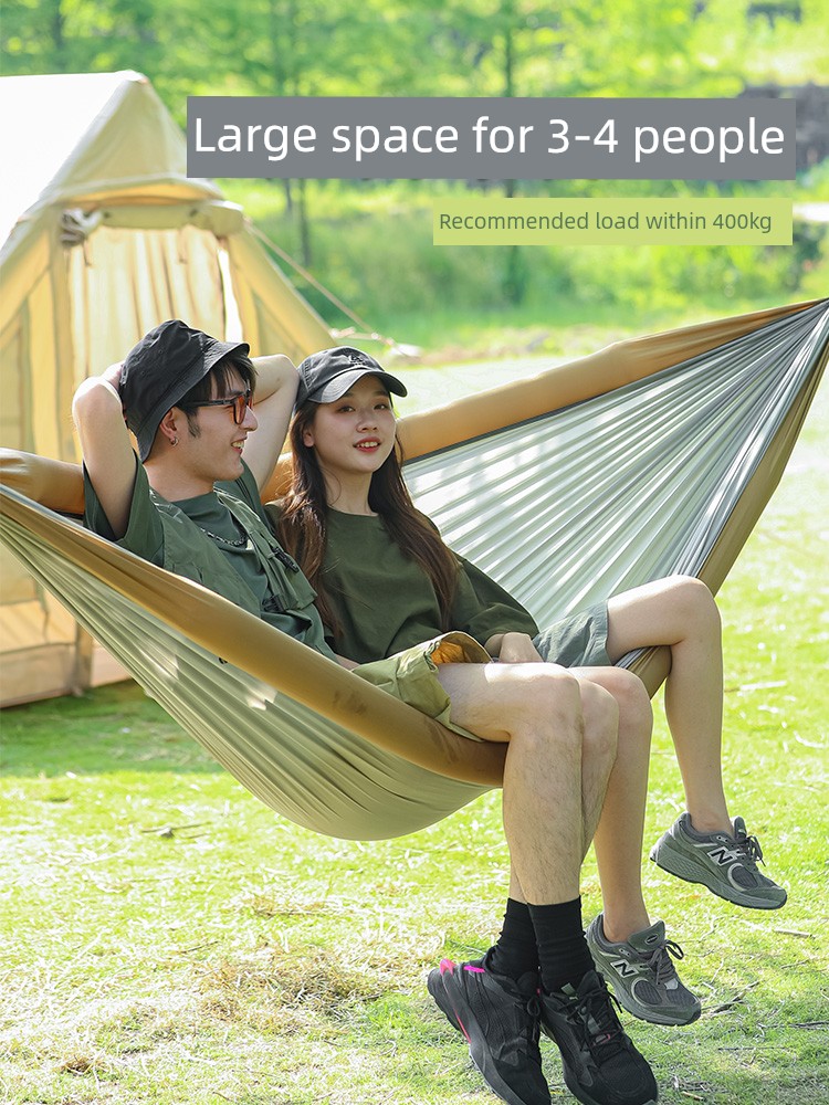 Primitive Man Inflatable Hammock Outdoor Anti-Rollover Swing Home Dormitory Camping Wild Camping Portable Adult and Children