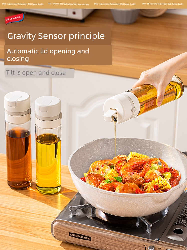 Taili Oiler Seasoning Containers Combination Suit Kitchen For Home Soy Sauce and Vinegar Seasoning Storage Bottle Non-Oil-Stick Seasoning Box
