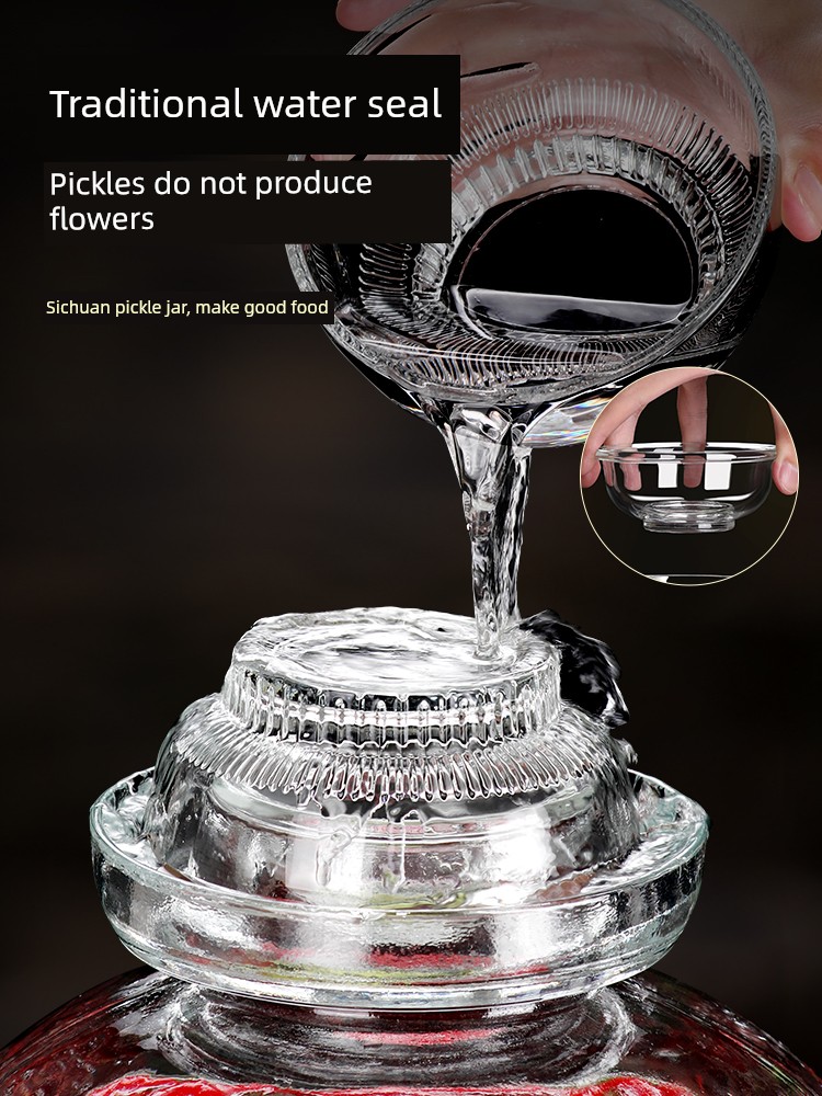 Pickle Earthen Jar For Home Glass Pickling Jar Pickle Jar Large Old-Fashioned Food Sealed Sichuan Pickle Pickle Jar