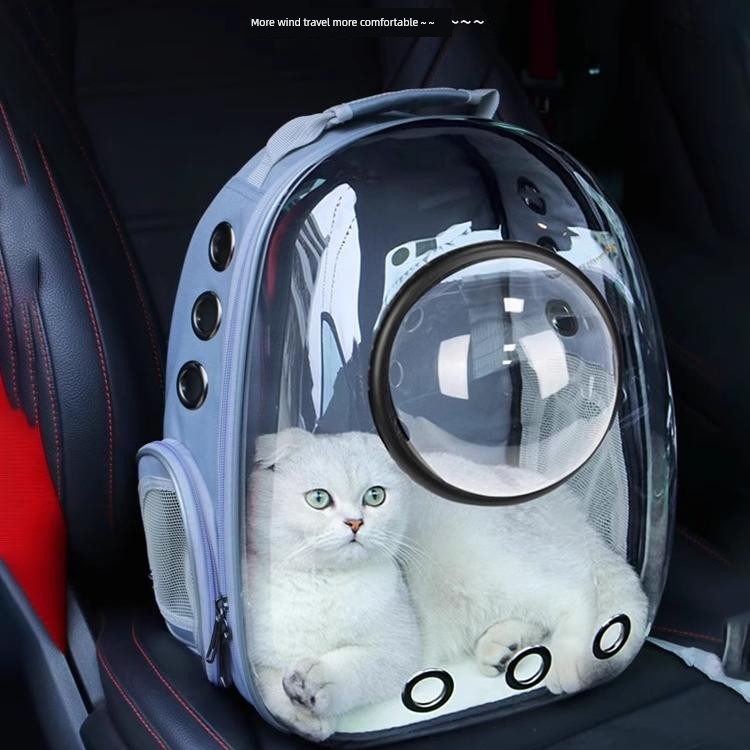 Cat Bag Outdoor Portable Cat Backpack Pet Space Capsule Bag Dog Backpack Large Capacity Book Packaging Cat Supplies