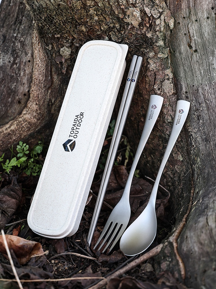 Spoon Fork Chopsticks Sets Hiking Ultralight Portable Outdoor