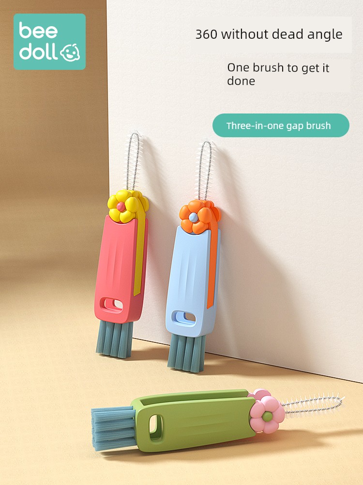 Double Pocket Gap Multifunction Cleaning Brush Cup