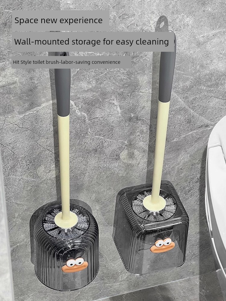 Wall Hanging Affordable Luxury Style Toilet Brush For Home No Dead Angle Toilet Brush Wall Hanging Affordable Luxury Style Cleaning Brush Set Handy Gadget