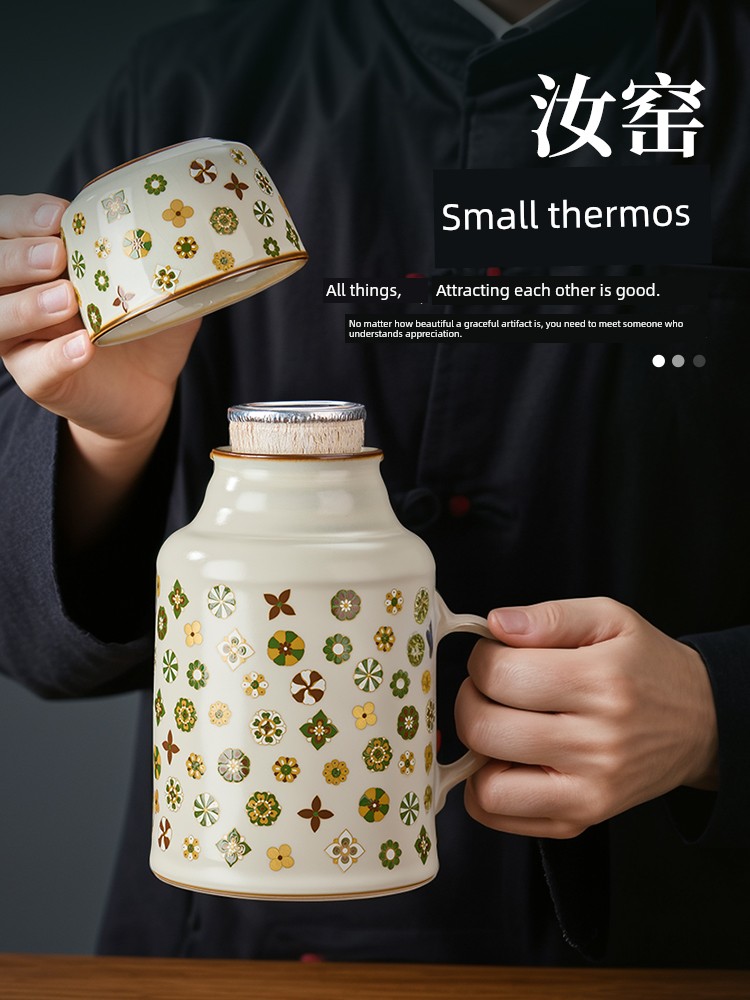 Jie'an Xi Ru Ware Small Insulation Pot Tea Cup Personal Dedicated Large-Capacity Water Cup Master Cup Office Tea Cup