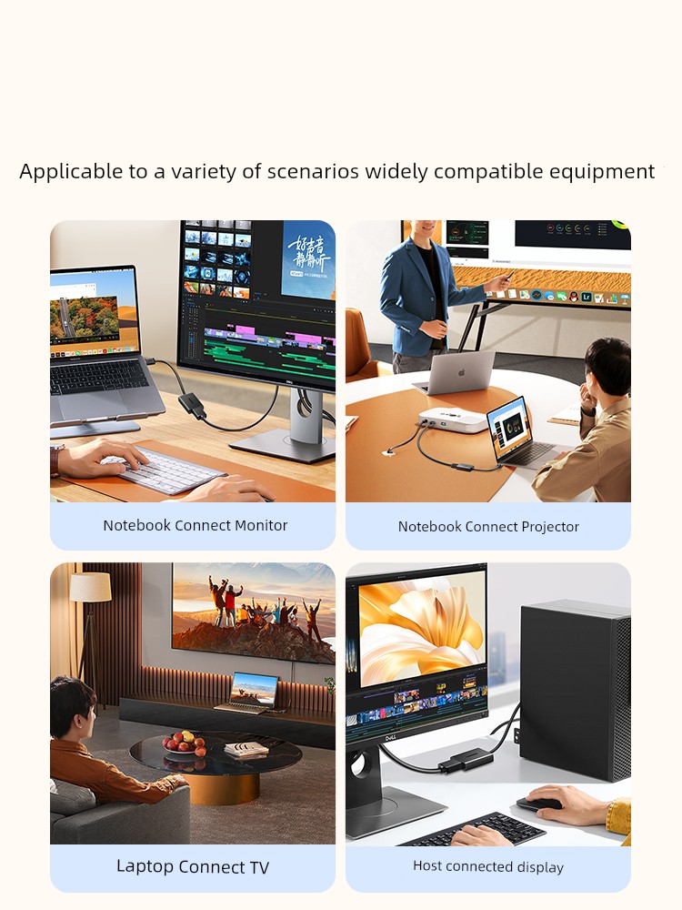 Green USB VGA TV Projector Converter