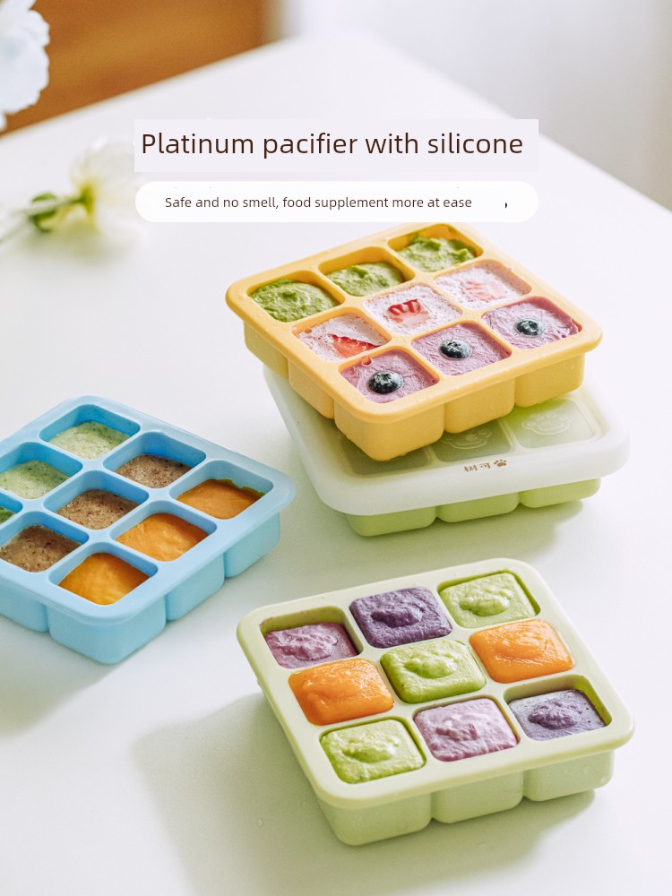 Tree White Bear Ice Cube Mold Ice Making Ice Box Edible Silicon Soft Big Food Supplement For Home Frozen with Lid