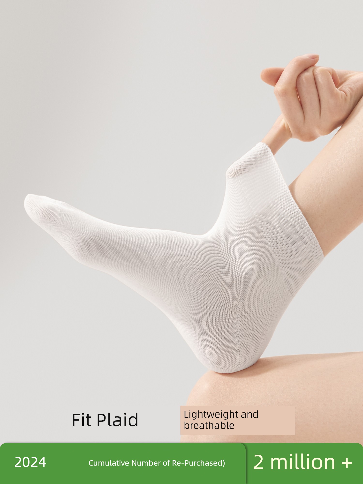 Women's Antibacterial Breathable Pure Cotton Yarn Summer Socks