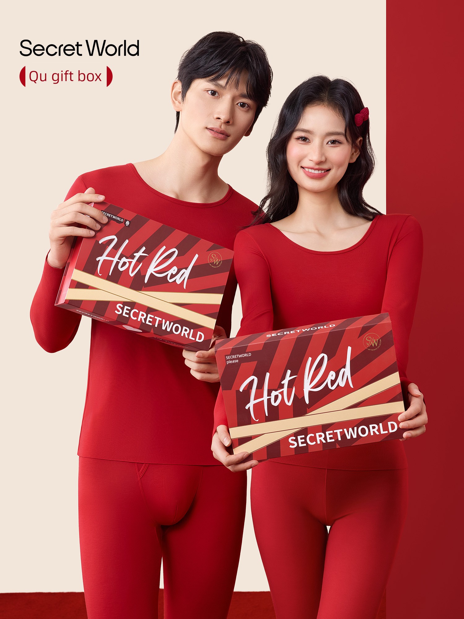 Secret World Couple Warm Intimates Men Winter Birth Year Red Wedding Autumn Suit Female