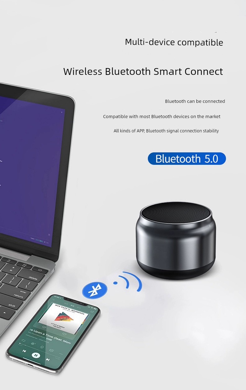 Compact Car Bluetooth Speaker - Wireless & Portable