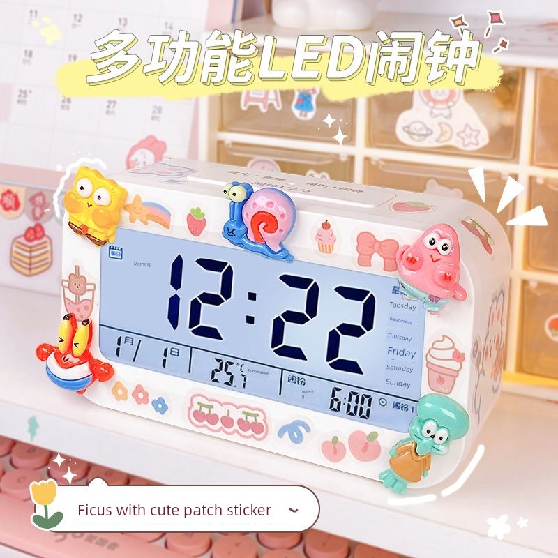 Alarm Clock for Students Kids Desktop Small Clock Electronic Clock Digital Alarm for Boys and Girls Handy Gadget