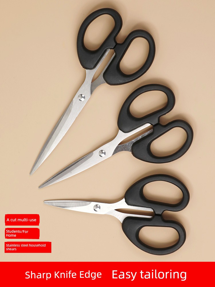 Jujiajia Stationery Scissors Household Sewing Stainless Steel Paper Cutter Handmade Knife Art Cut Portable Student Scissors