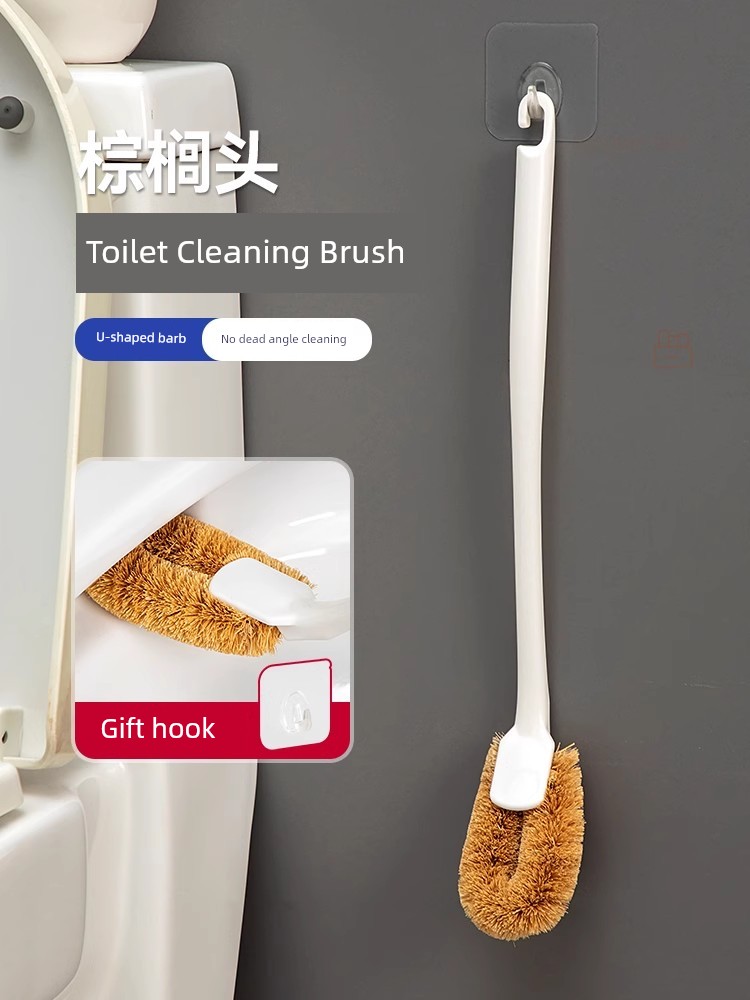 Japanese Style Toilet Brush For Home No Dead Angle Toilet Cleaning Brush Wall Mounted Toilet Brush Long Handle Toilet Cleaner Handy Gadget