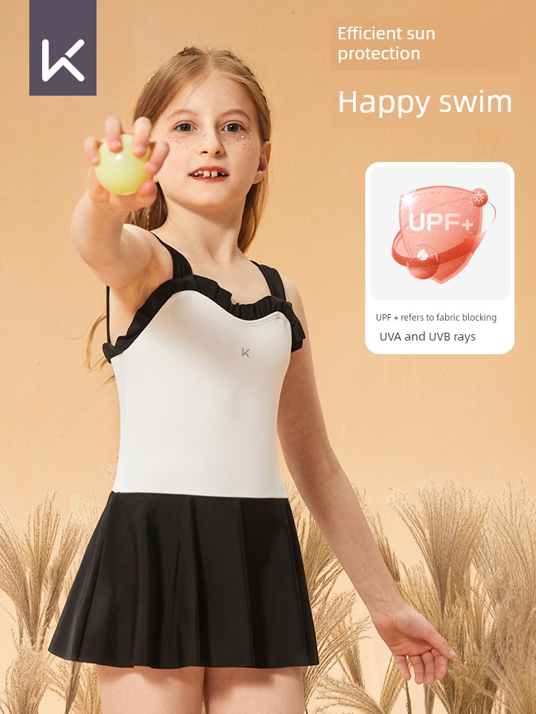 Keep Kids Swimsuit Girls' Summer Dress Style 2025 New Arrival Quick-Drying Girl Kid Baby Hot Spring Bathing Suit