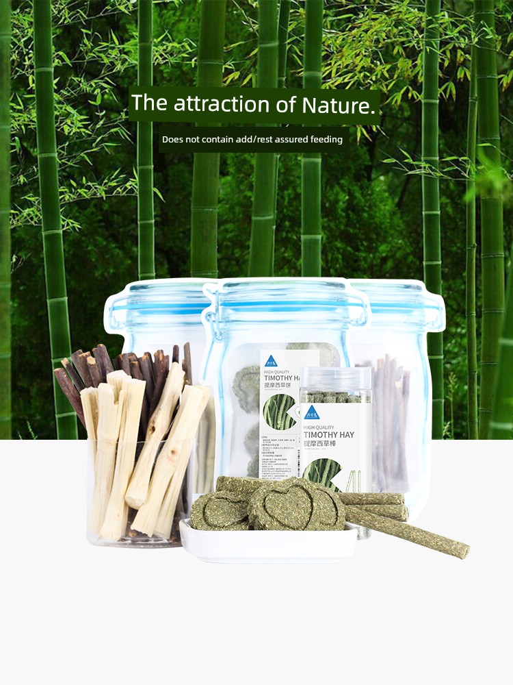 Rabbit Molar Grass Stick Grass Cake Apple Branch Sweet Bamboo Hamster Djungarian Hamster Guinea Pig Totoro Guinea Pig Snack Rabbit Supplies