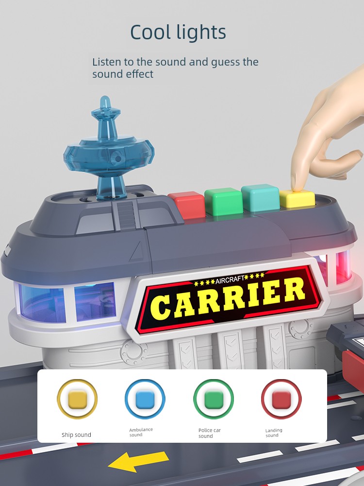 2025 Kids Large Aircraft Carrier Toy Warship Warship Ship Model Alloy Puzzle Boy 4 Birthday Gift 3