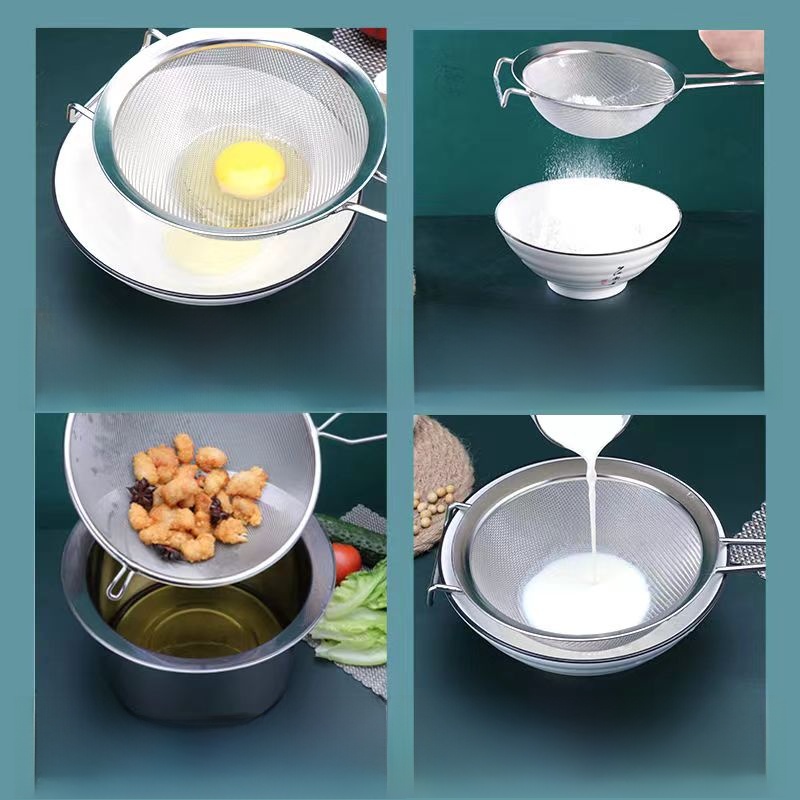 Scoop up Dumplings Screening Mesh Fried Commercial Stainless Steel Colander