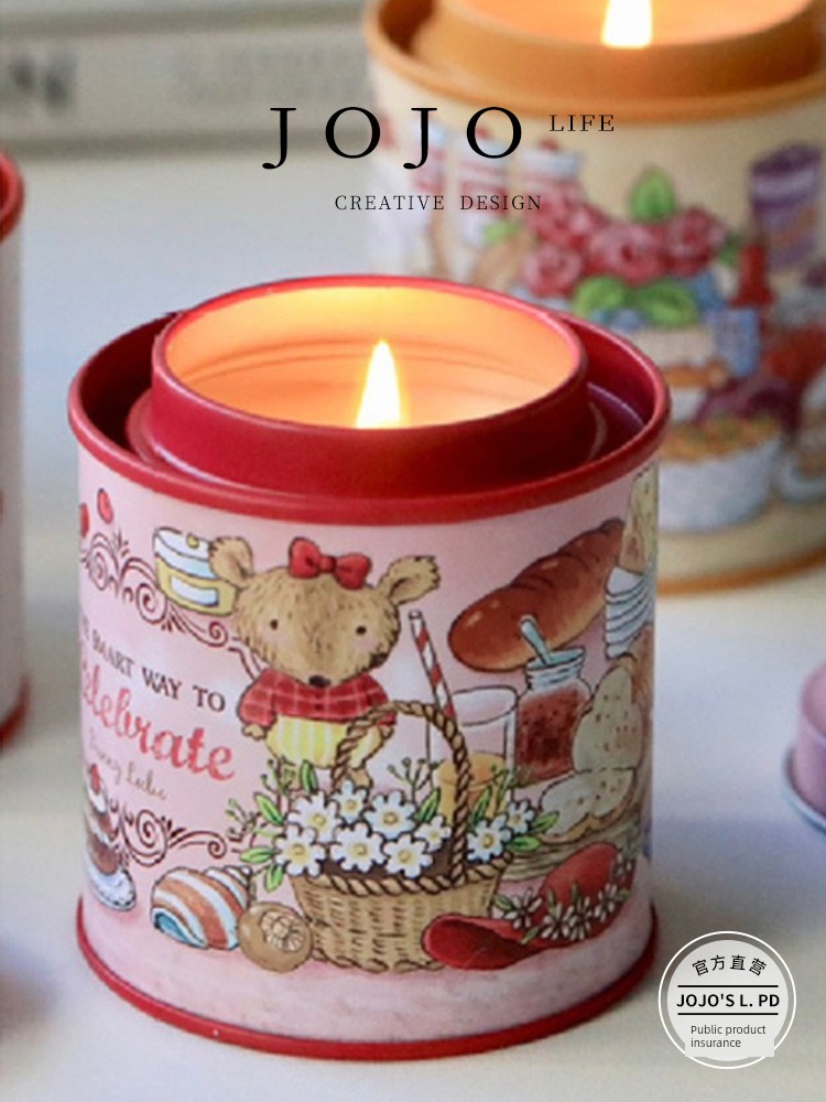 Jojo's L. Pd. Remote. Tin Aromatherapy Candle with Hand Gift Classy Sense of Atmosphere For Home | Remote