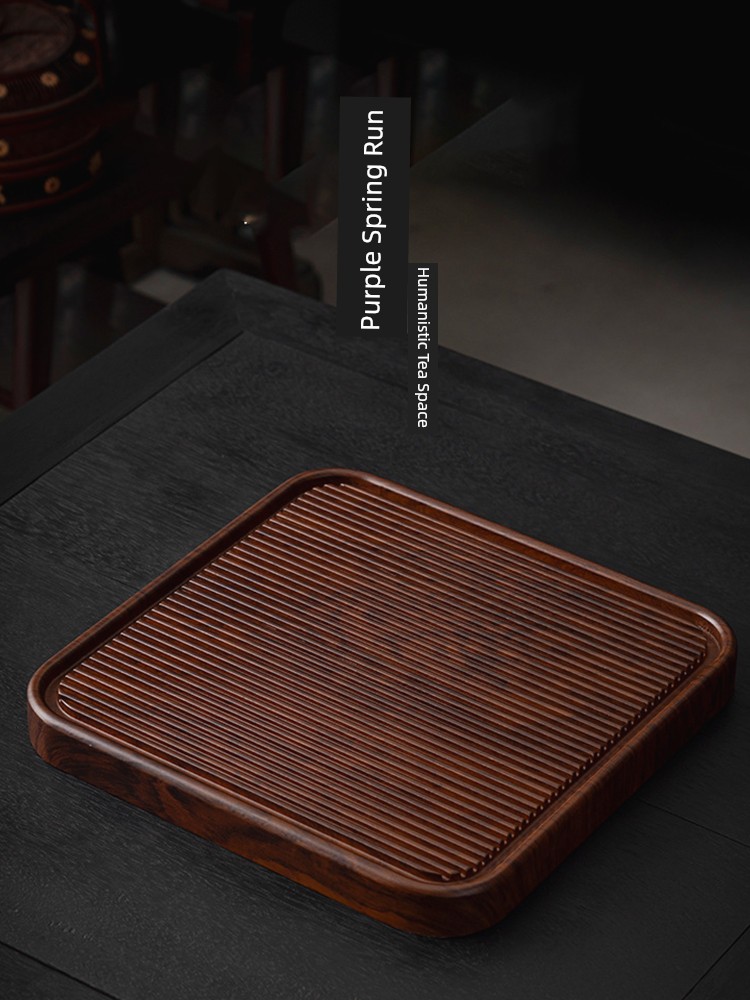 Jojo's L. Pd. Ziquan Jian. New Chinese Bamboo Square Bamboo Tea Tray Household Tea Set | Cut