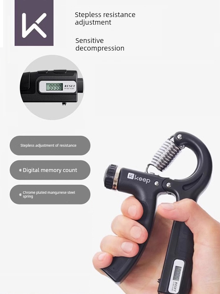 Keep Spring Grip Professional Hand Training Men's Digital Training Adjustable Count Arm Force Rod Muscle Exercise Equipment