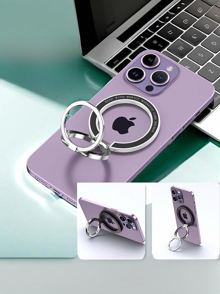 Apple Dual-Axis Metallic Desktop Huawei Mate60 Magnetic Suction