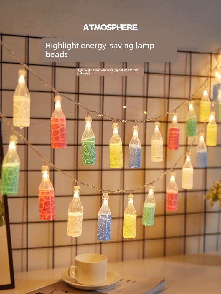 Outdoor Ambience Light Waterproof Colored Lights String Decorative Lights Internet Celebrity Night Market Stall Lights Trunk Scene Layout Handy Gadget