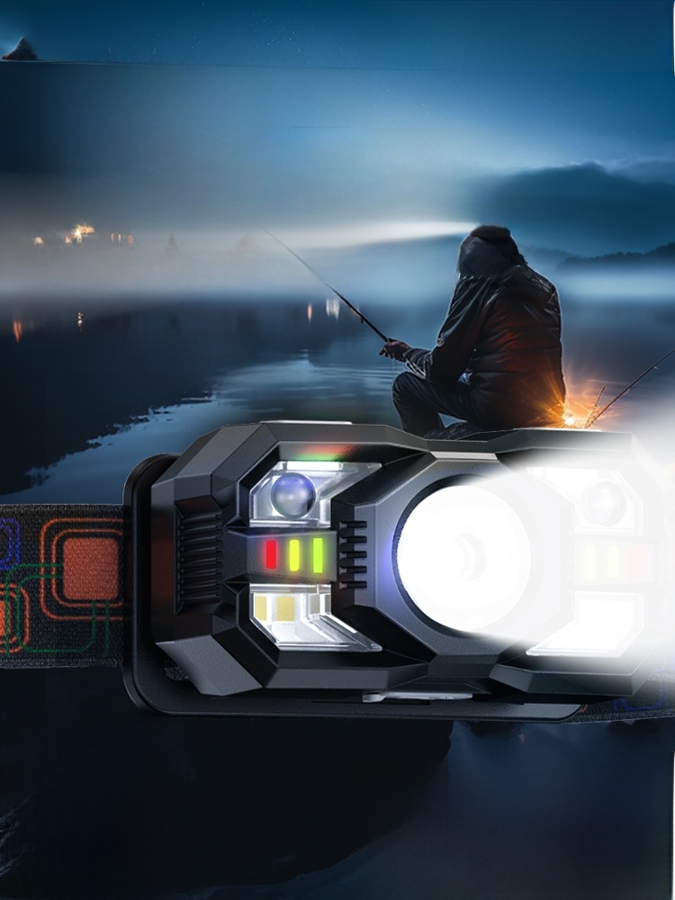 Night Fishing Lighting Long Endurance Hiking Sensor Headlamp