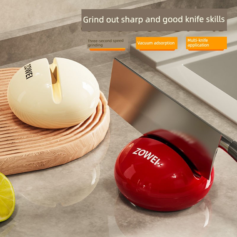 round Ball Household Suction Cup Sharpening Stone Household Kitchen Kitchen Knife Sharpening Scissors Tool New Arrival Professional Fast