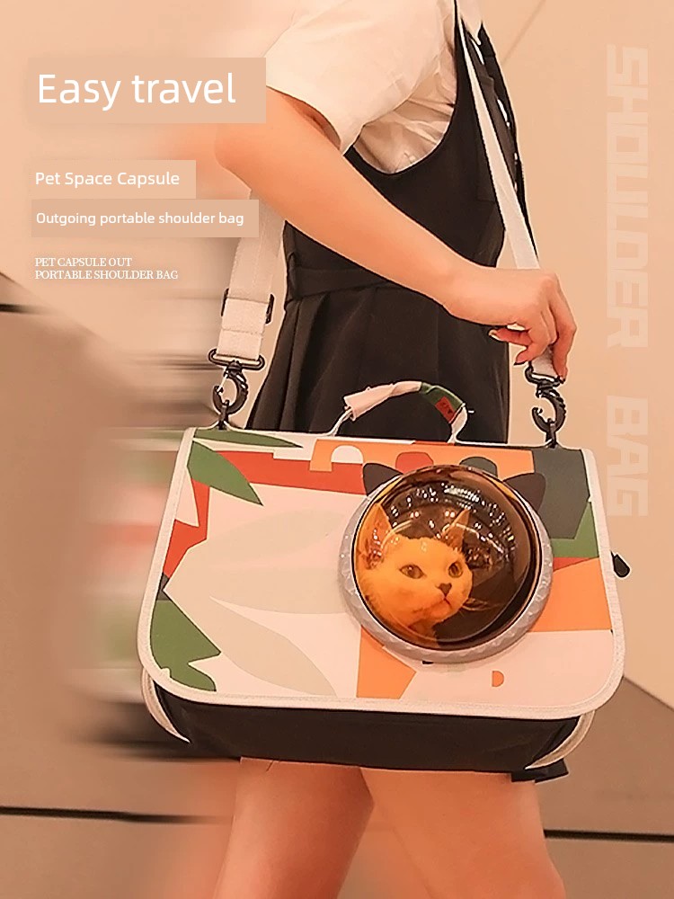 Cat Bag Outdoor Portable Pet Diaper Bag Cat Tote Large Capacity Pet Backpack Small Dog Outdoor Carrying