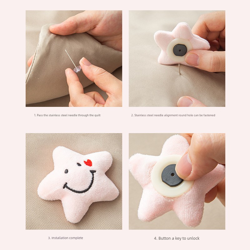 Duvet Bed Sheet Holder For Home Safe Cotton Nail No Ice Anti-Slip Quilt Corner Quilt Cover Fixing Buckle