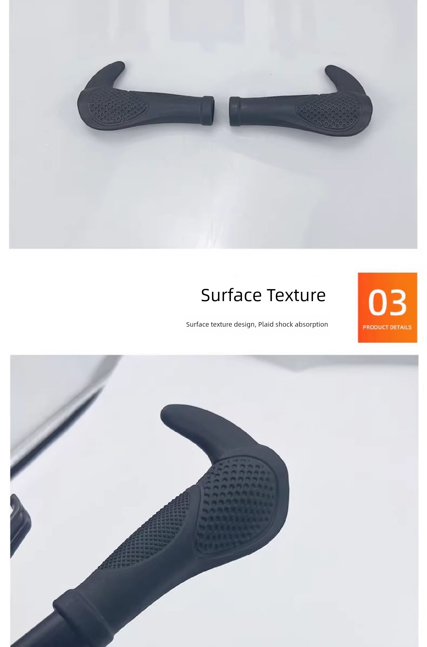 Shock Absorbent Non-Slip Bike Handle Grips