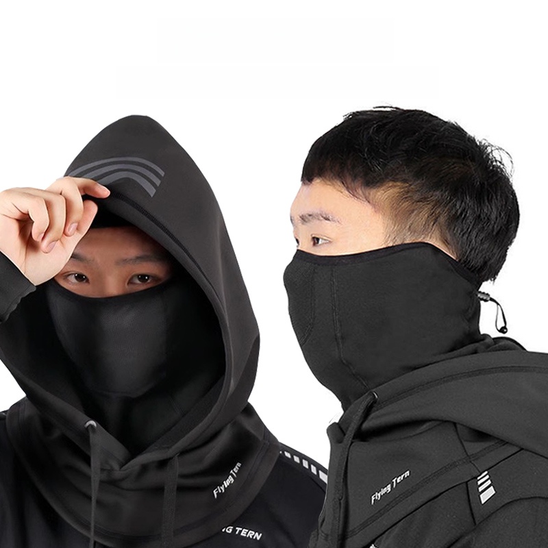Double-Layer Ski Mask Winter Face Care Men's Cycling Women's Fall and Winter Windproof Face Mask Protective Gear Cold-Proof Heattech Helmet Head Cover