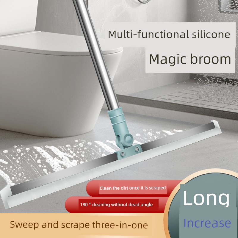 39.9 Yuan 3 Pieces 50cm Floor Scraper 1 Set/28cm PVA Mop 1 Set/35cm1 Set Silicone Water Wiper Magic Dual-Use
