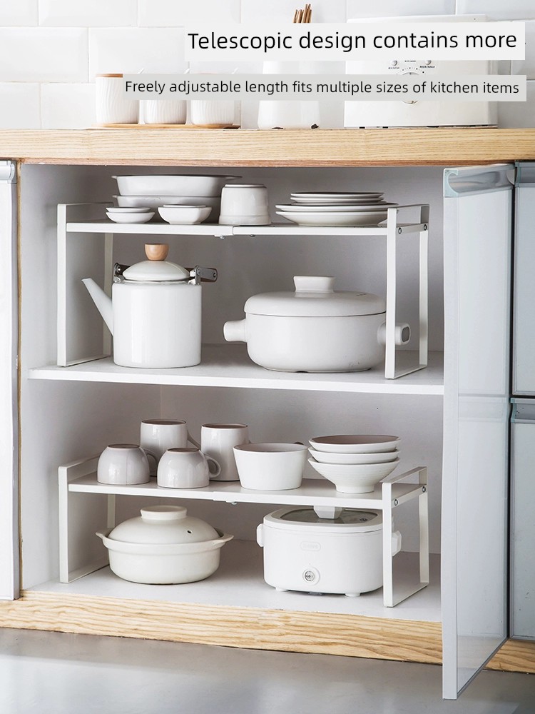 Retractable Countertop Partition Cabinet Kitchen Rack