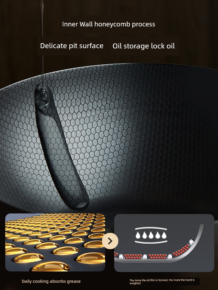 Supor Iron Pot Refined Iron Cooking Pot For Home Fried Frying Pan Uncoated Traditional Old-Fashioned Flats Gas Stove Dedicated