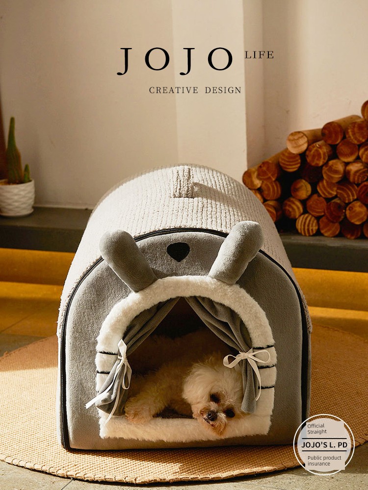 Jojo's L. Pd. Fengyue. Kennel Removable and Washable All Year Round Neutral Small and Medium Size Heattech Pets | Fengyue