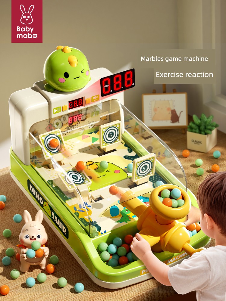 Kids Playing Marbles Game Machine Playing Beads Table Educational Toys for Boys for Boys over 3 to 6 Years Old