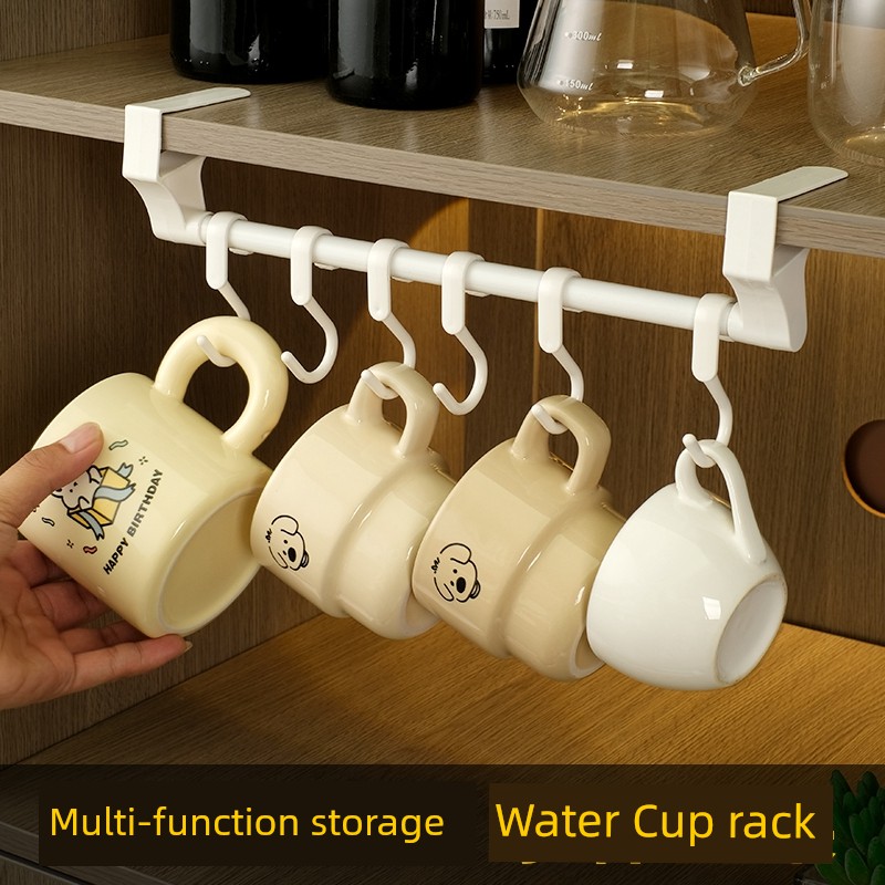Cup Storage Rack Water Cup Draining Wall Mount Coffee Cup Tea Cup Hanging Cup Rack Upside down Mug Rack