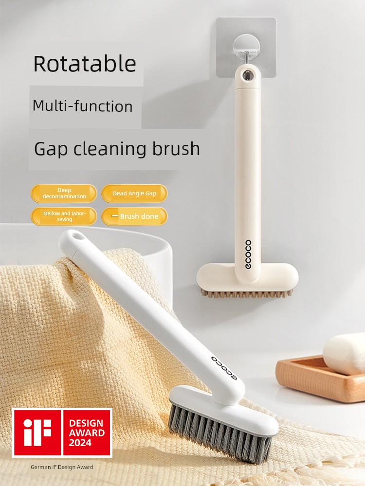 Multifunctional No Dead Angle Gap Brushes Bristle Toilet Brush Floor Rotate Small Brush Tile Floor Seam Cleaning Brush