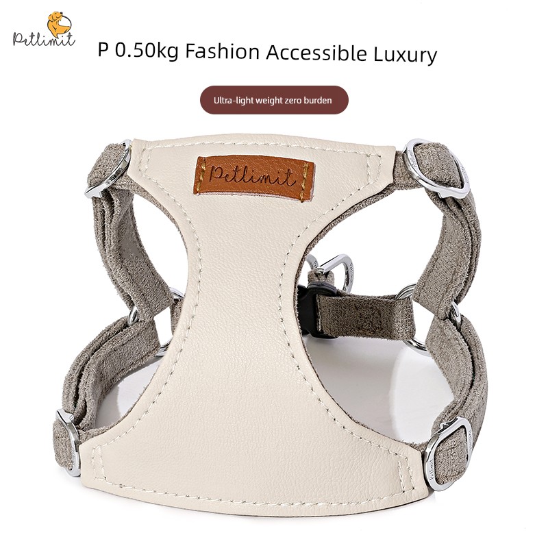 轻盈舒适宠物胸背带，适合小型犬