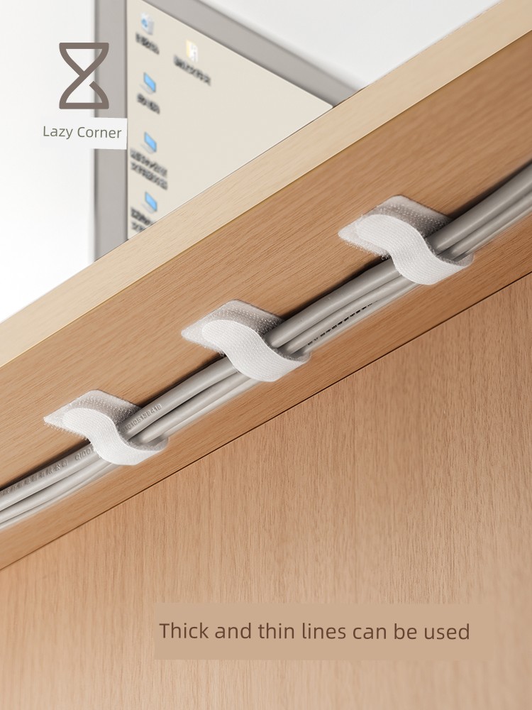Lanjiaoluo Wire Holder Office Velcro