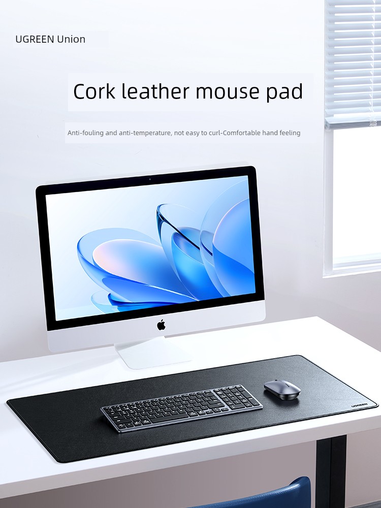 Green Joint Mouse Pad Oversized Office Desktop Notebook Minimalist Fancy Computer Leather Writing Desk Pad Large