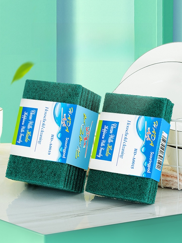 Double-Sided Brush Pot Kitchen Cleaning Scrub Strong Spong Mop