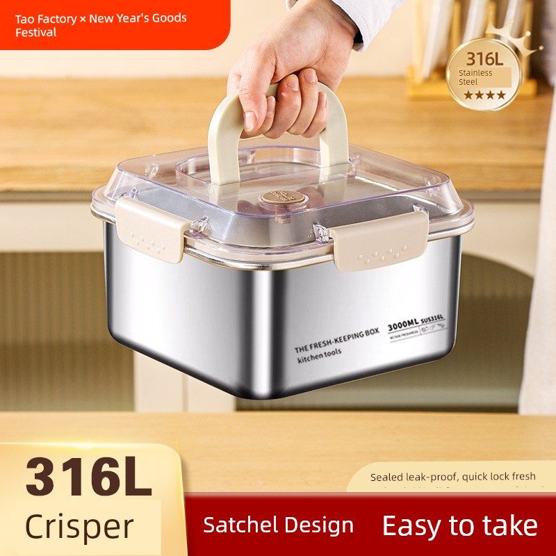 Satchel Food Grade Large Capacity Fruit 316 Stainless Steel