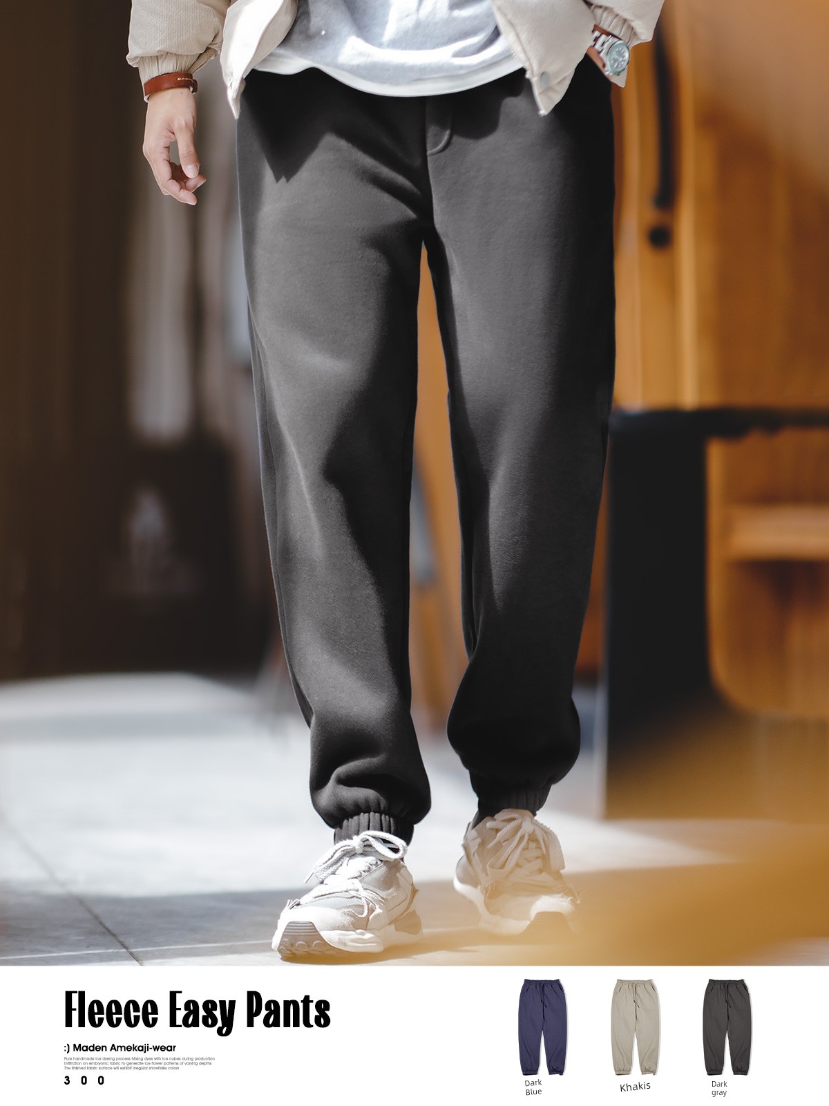 Madden Casual Sweatpants Heattech Straight-leg Spring Overalls