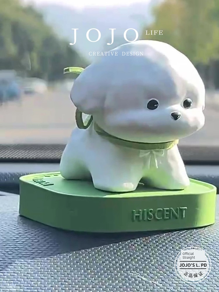 Jojo's L. Pd. Treetop. Car Fragrant Stone Decoration Cute Puppy Car Aromatherapy | Standard Boat