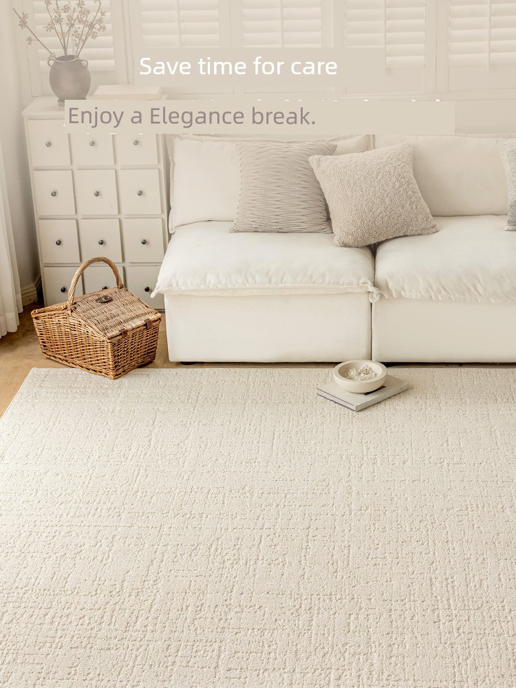 Really Waterproof Antifouling Carpet Living Room 2025 New Arrival Cream Wind Disposable Erasable Accessible Luxury Fancy Bedroom Bedside Blanket