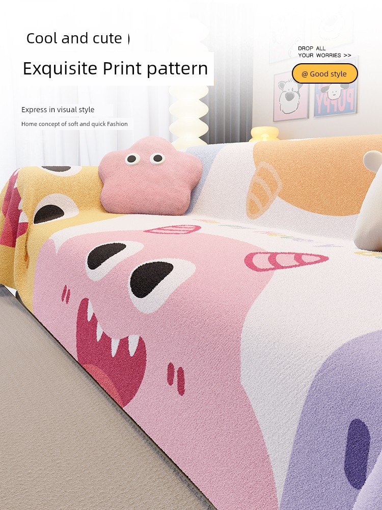 Accessible Luxury Fancy Stuffed Sofa Cover Towel 2024 New Arrival Sofa Cushion Cover Autumn and Winter All-Inclusive One-Piece
