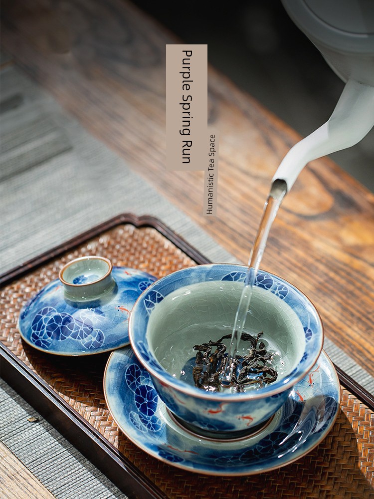 Jojo's L. Pd. Ziquan Jian. Ceramic Gaiwan Ailian Said Han Kiln Fu Handmade Tea Bowl | Trembling