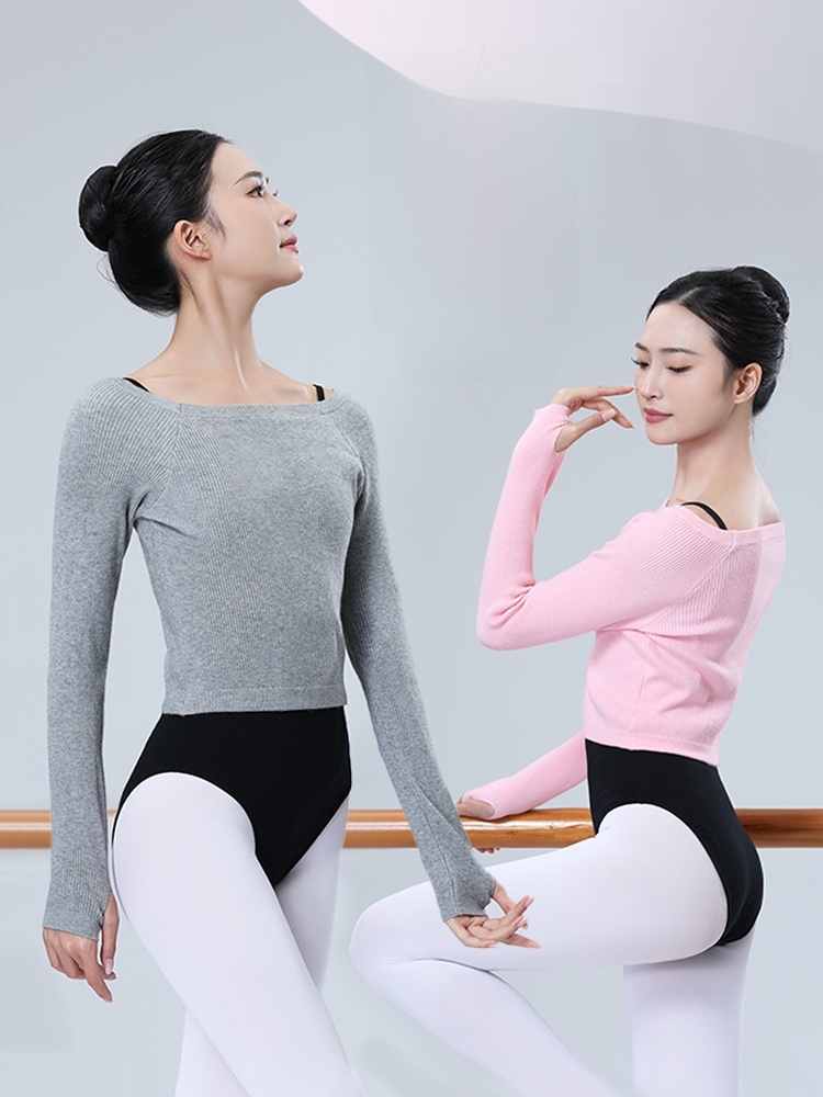 Sweater off-Neck Body outside Teacher Winter Dance
