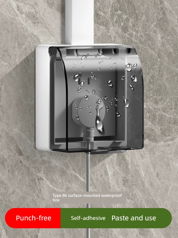 Open-Mounted Heightening Switch Bathroom Protective Cover Waterproof Box